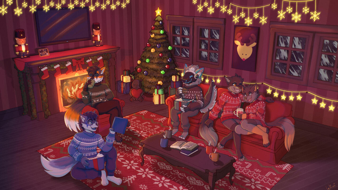 Christmas Art by Wiwi